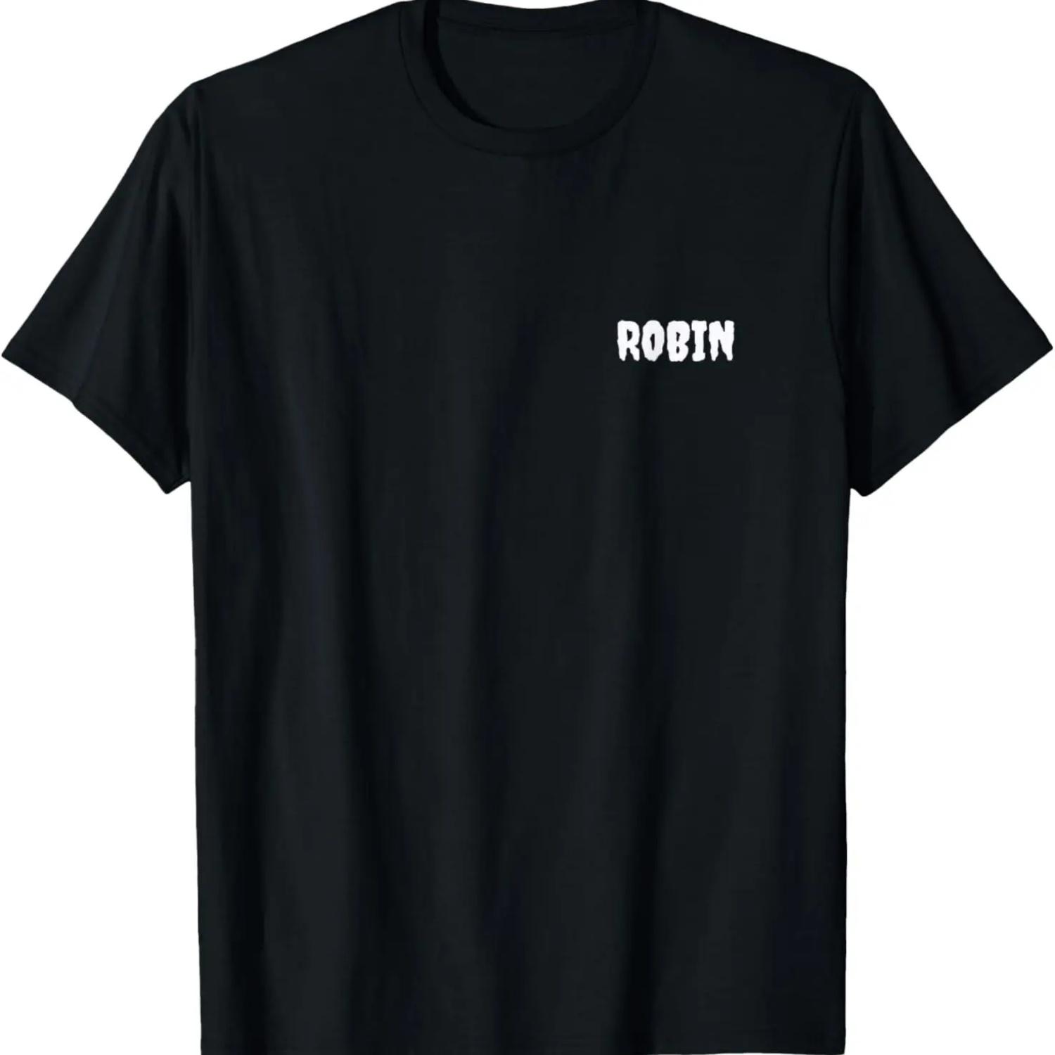 ROBIN Funny Personalized Name Tag Halloween Costume Match T-Shirt XXXXXL чорний
ROBIN Funny Personalized Name Tag Halloween Costume Match T-Shirt XXXXXL чорний