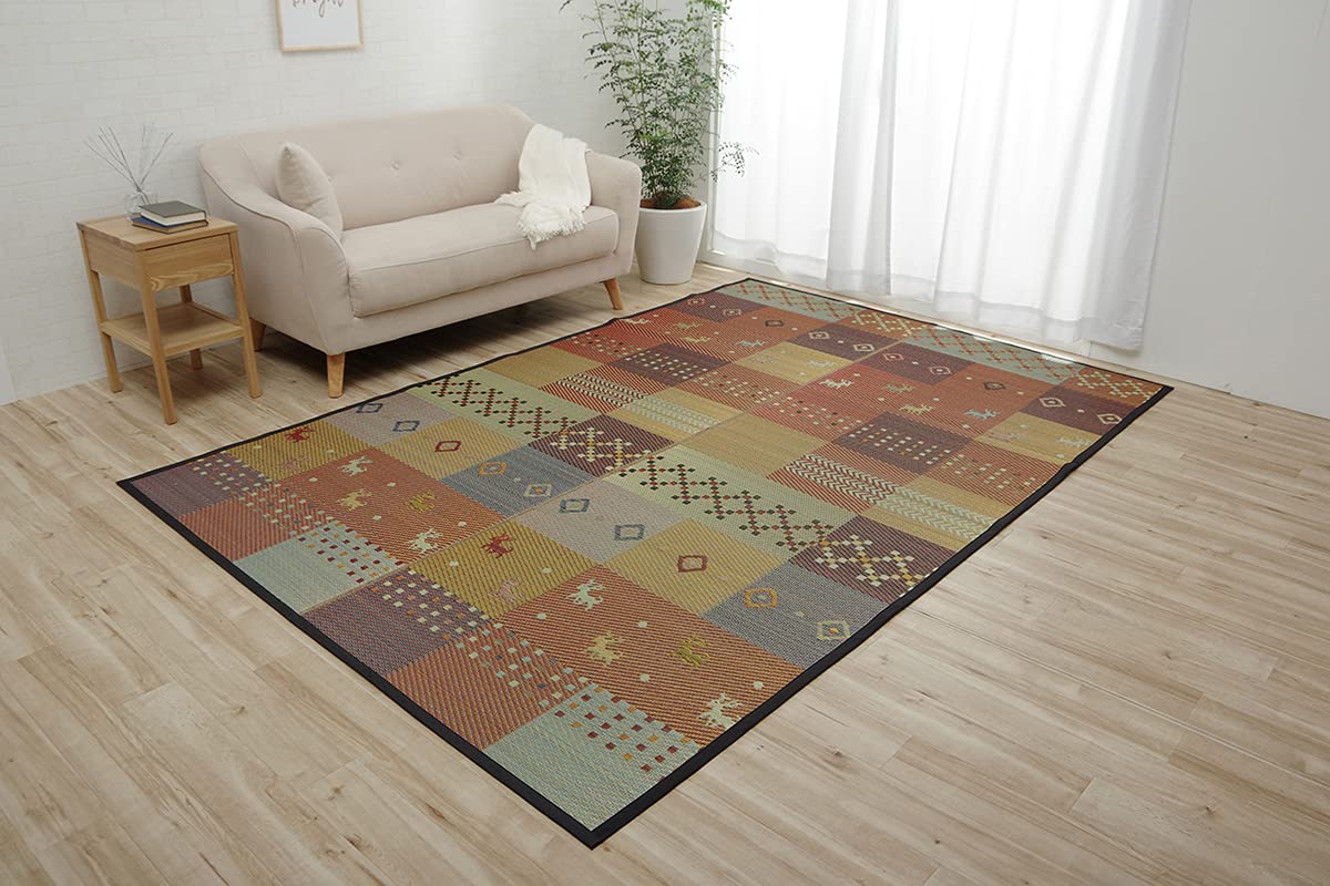 Ikehiko Rush Rug Backing Flower Mat Carpet Rug Gabbeh Pattern Antibacterial Deodorizing Deodorizing DX Serena Edoma 3 Tatami 174 x 261cm Fabric Red красный
Ikehiko Rush Rug Backing Flower Mat Carpet Rug Gabbeh Pattern Antibacterial Deodorizing Deodorizing DX Serena Edoma 3 Tatami 174 x 261cm Fabric Red красный