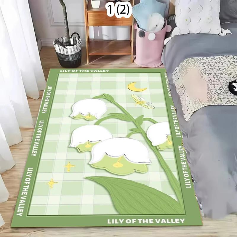 Lily of The Valley Living Room Carpet Fresh Green Cartoon Flower Print Rug Modern Home Decor Soft Non-slip Floor Mat for Bedroom 40X60cm
Lily of The Valley Living Room Carpet Fresh Green Cartoon Flower Print Rug Modern Home Decor Soft Non-slip Floor Mat for Bedroom 40X60cm