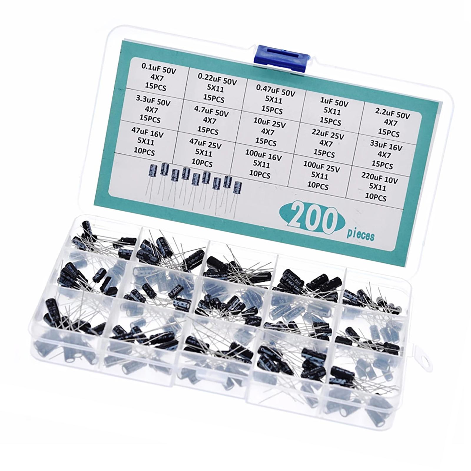 Electrolytic Capacitor Box Set Essential Component Box Electrolytic Capacitor for Circuit designs & Electronic Repairs 1
Electrolytic Capacitor Box Set Essential Component Box Electrolytic Capacitor for Circuit designs & Electronic Repairs 1