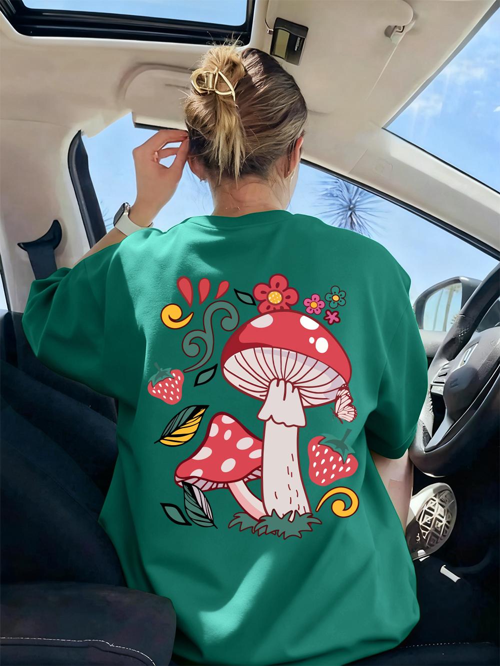 Mushrooms Delicious Strawberries Prints TShirts Women Basics Short Sleeve Tops Loose Soft T Shirts Summer ONeck Woman Clothes 4XL
Mushrooms Delicious Strawberries Prints TShirts Women Basics Short Sleeve Tops Loose Soft T Shirts Summer ONeck Woman Clothes 4XL