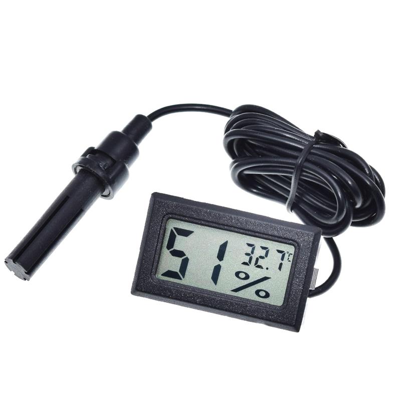 Embedded digital hygrometer electronic temperature and humidity meter with probe FY-12 with wire white and black чёрный
Embedded digital hygrometer electronic temperature and humidity meter with probe FY-12 with wire white and black чёрный
