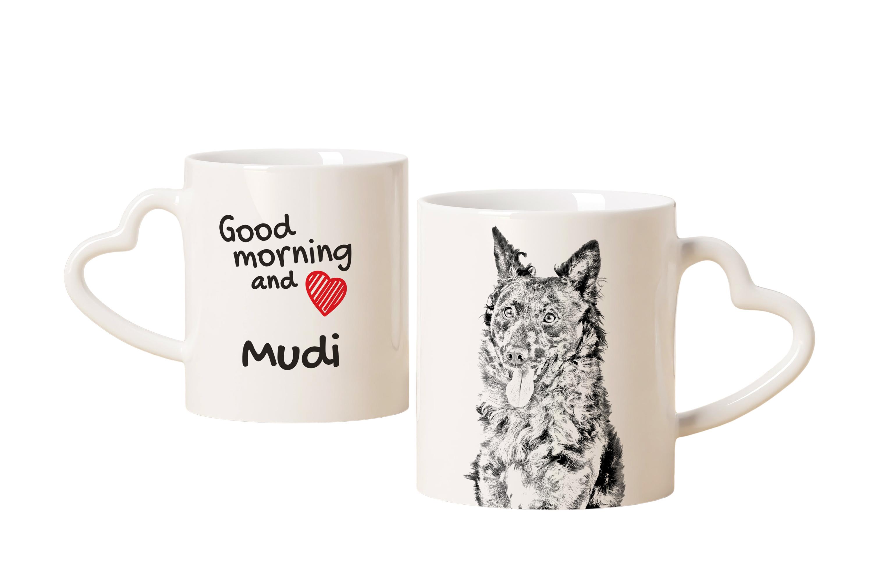 Mudi - cup with a dog, adorable cup with a heart-shaped handle, universal gift from the Art-Dog brand
Mudi - cup with a dog, adorable cup with a heart-shaped handle, universal gift from the Art-Dog brand
