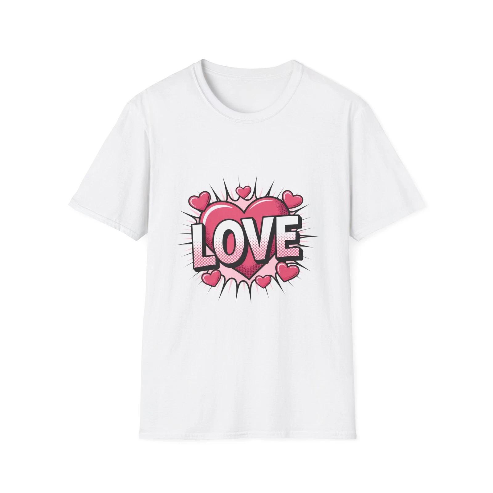 Love Heart Pop Art T shirt | Pink Comic Hearts, Valentine Tee L
Love Heart Pop Art T shirt | Pink Comic Hearts, Valentine Tee L