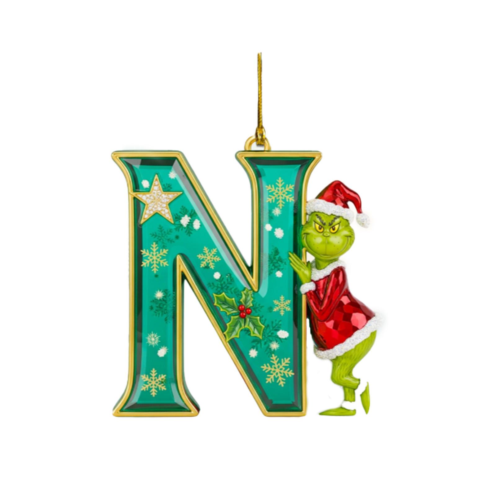 Christmas Hanging Ornament Decorative Letter A Shaped Holiday Tree Decoration with Snowflake Print for Home Office School Party
Christmas Hanging Ornament Decorative Letter A Shaped Holiday Tree Decoration with Snowflake Print for Home Office School Party