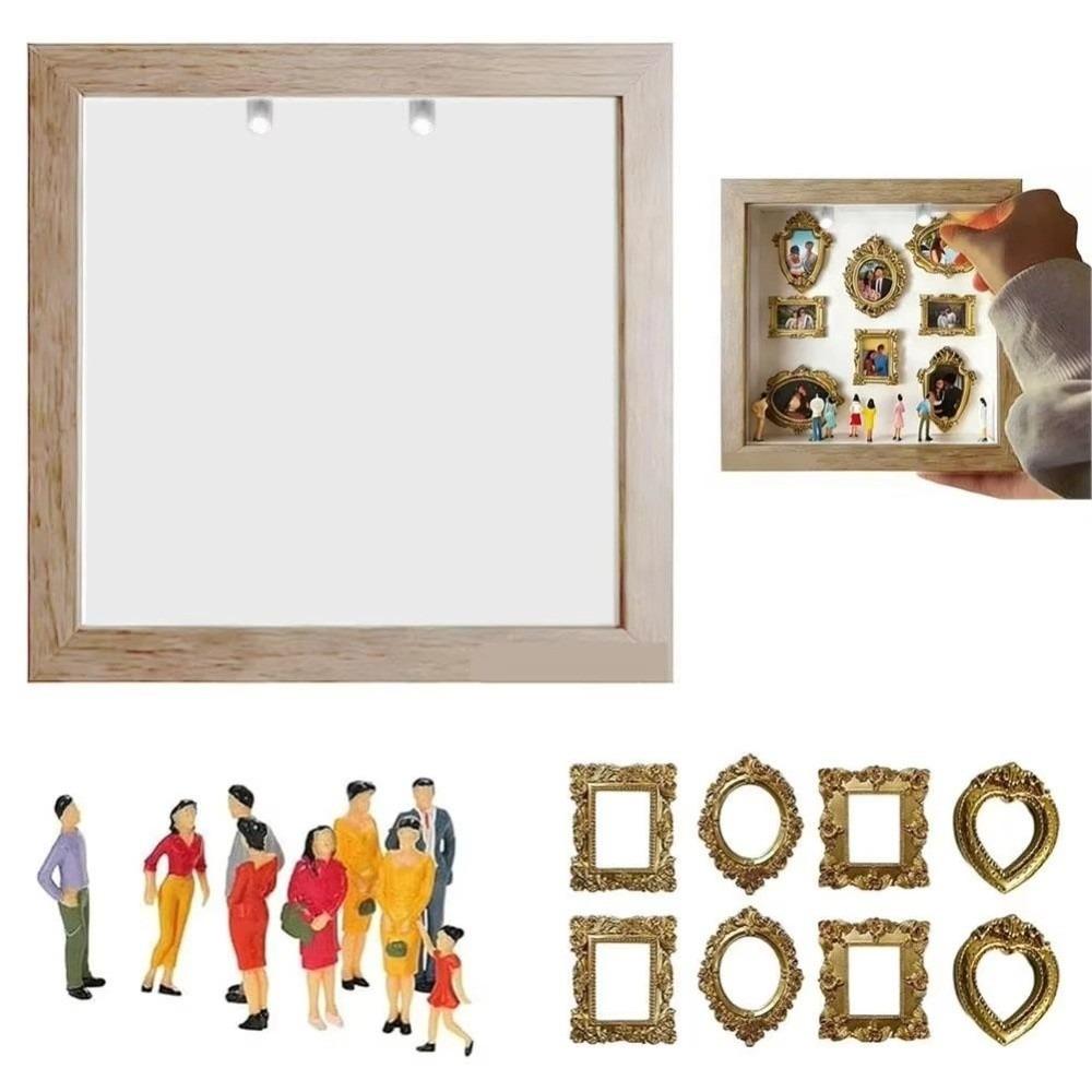 Mini Figurines DIY Mini Museum Silhouette Box Gold Frames Memory Preservation Shadow Box Frame Photo Frame Travel Memories
Mini Figurines DIY Mini Museum Silhouette Box Gold Frames Memory Preservation Shadow Box Frame Photo Frame Travel Memories
