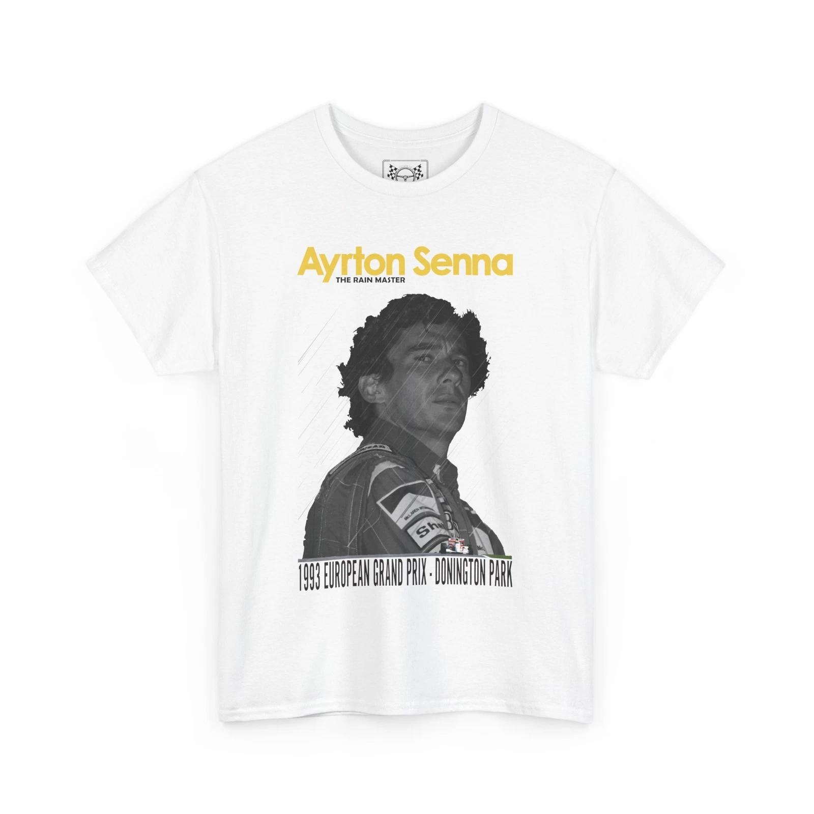 Ayrton Senna Rain Master T-Shirt - Donington Park Racing Tee - Race Fans Gift L
Ayrton Senna Rain Master T-Shirt - Donington Park Racing Tee - Race Fans Gift L
