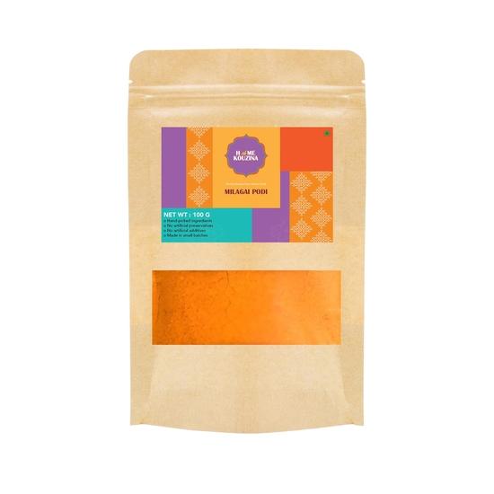 Home Kouzina Milagai Podi - 100g | Best with Idli, Dosa and Other Breakfasts | No Artificial Additives| 100% Natural Ingredients| Traditional Recipe 100GM
Home Kouzina Milagai Podi - 100g | Best with Idli, Dosa and Other Breakfasts | No Artificial Additives| 100% Natural Ingredients| Traditional Recipe 100GM