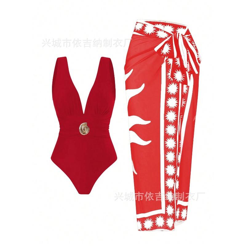 2026 New One-piece Deep V Sexy Swimsuit French Retro Print Hot Spring Vacation Beach Skirt Set XL
2026 New One-piece Deep V Sexy Swimsuit French Retro Print Hot Spring Vacation Beach Skirt Set XL