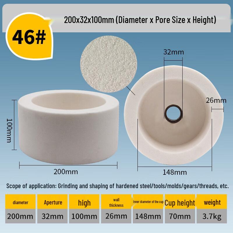 White Corundum Cup Grinding Wheel
White Corundum Cup Grinding Wheel