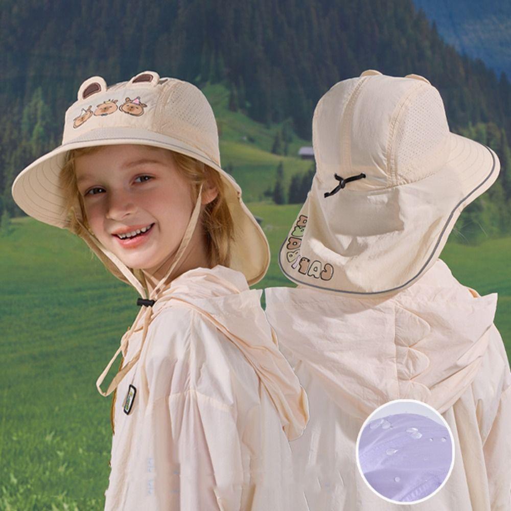 Quick Dry Capybara Fisherman Hat Windproof Rope Baby Sun Protection Hat Kids Shawl Sun Hat Sport бежевый
Quick Dry Capybara Fisherman Hat Windproof Rope Baby Sun Protection Hat Kids Shawl Sun Hat Sport бежевый