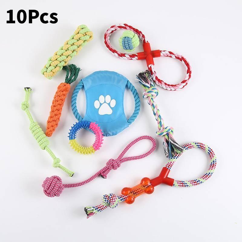 Dog Pcs 10 Rope Toys Set Tough Strong Chew Knot Puppy Bear Cotton Toys Pets Style C
Dog Pcs 10 Rope Toys Set Tough Strong Chew Knot Puppy Bear Cotton Toys Pets Style C