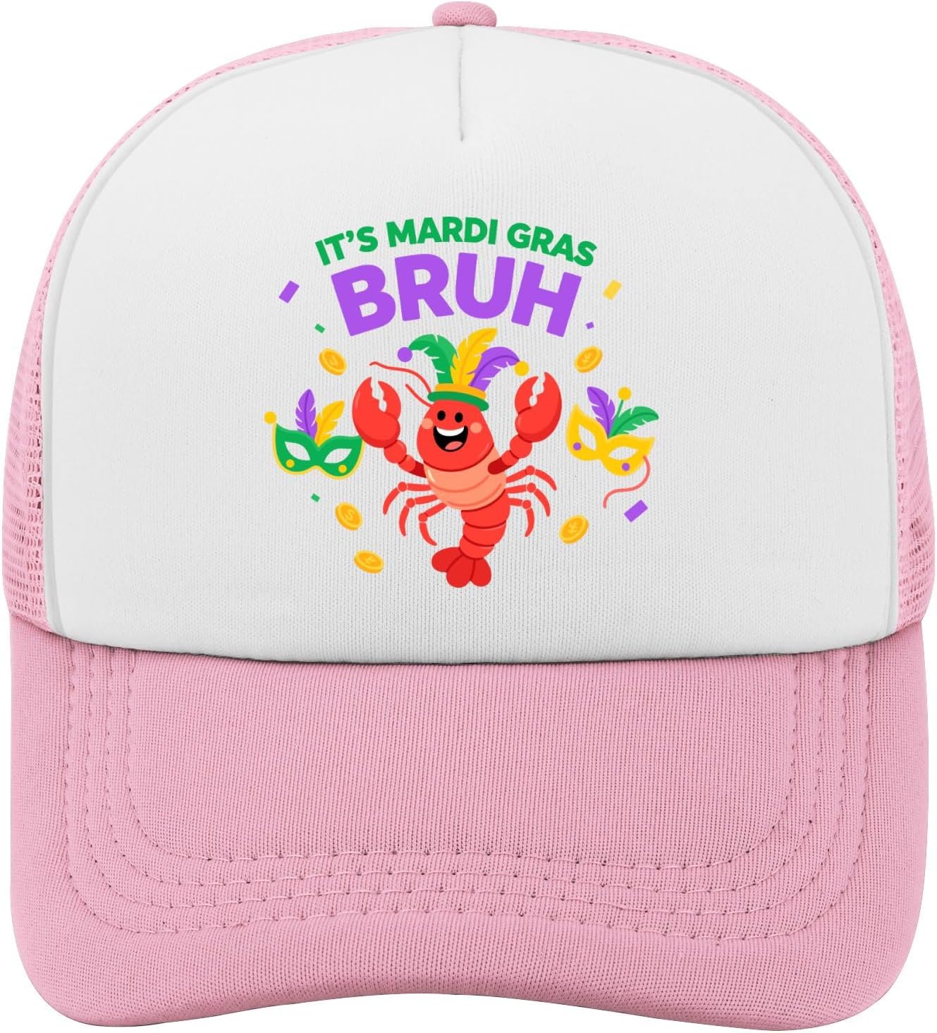 Mardi Gras Lobster Funny Trucker Hat Polyester Mesh Adjustable Casual Baseball Cap for Adults One Size
Mardi Gras Lobster Funny Trucker Hat Polyester Mesh Adjustable Casual Baseball Cap for Adults One Size