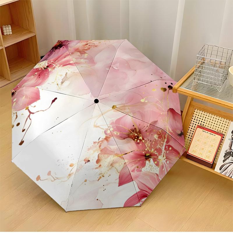 beautiful flower (2) Theme Automatic Umbrella Compact 8-Rib Design Sturdy Construction Durable Umbrella Stylish Accessory
beautiful flower (2) Theme Automatic Umbrella Compact 8-Rib Design Sturdy Construction Durable Umbrella Stylish Accessory