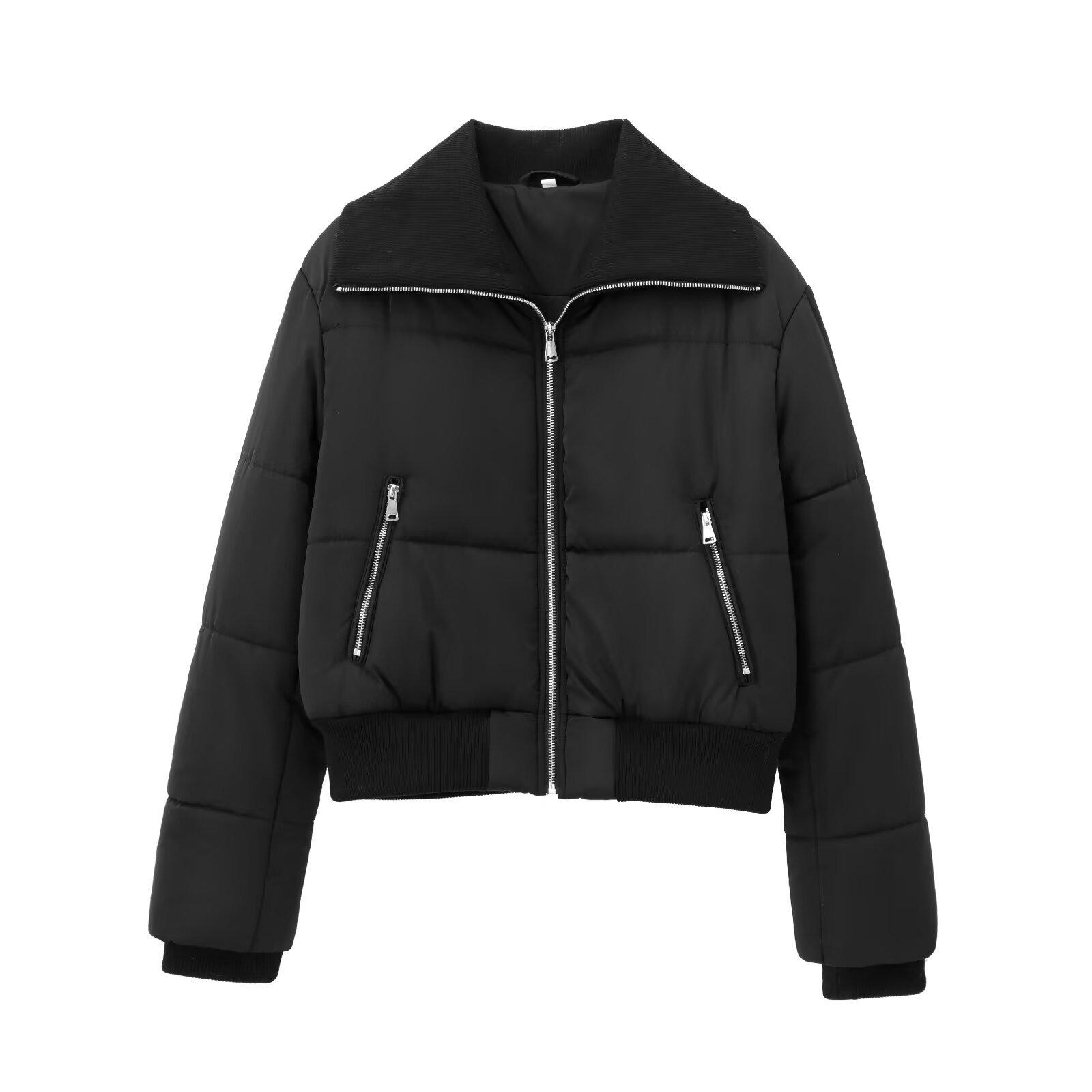 2024 Autumn/Winter Women s Ribbed Layered Cotton Padded Jacket - European & American Style Coat Extra Small
2024 Autumn/Winter Women s Ribbed Layered Cotton Padded Jacket - European & American Style Coat Extra Small