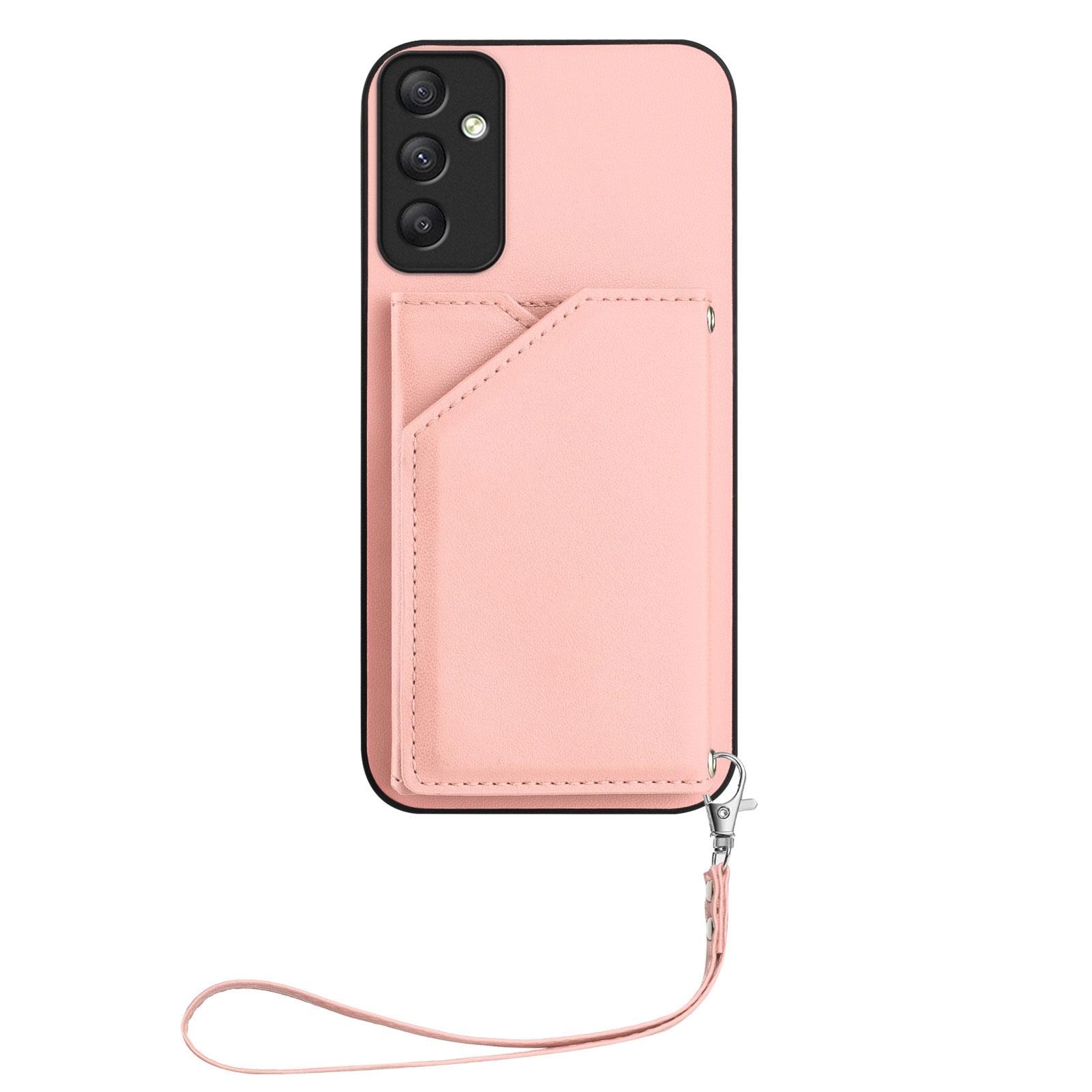 For Samsung Galaxy A35 5G Case Card Holder Kickstand Skin-Touch Phone Cover with Wrist Strap Red
For Samsung Galaxy A35 5G Case Card Holder Kickstand Skin-Touch Phone Cover with Wrist Strap Red