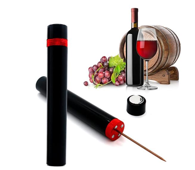 2-in-1 Air Pressure Wine Opener with Foil Cutter Wine Bottle Opener Easy-Open Air Pump Wine Opener Portable Travel Wine Corkscre
2-in-1 Air Pressure Wine Opener with Foil Cutter Wine Bottle Opener Easy-Open Air Pump Wine Opener Portable Travel Wine Corkscre