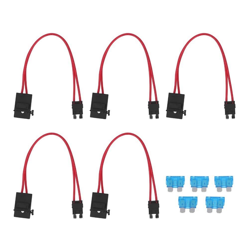 5PCS Durable 16AWG Wire Car Fuseing Holder 15A Rating 32V Fuseing Connector Fuseing Holder Plug Car Fuseing Box
5PCS Durable 16AWG Wire Car Fuseing Holder 15A Rating 32V Fuseing Connector Fuseing Holder Plug Car Fuseing Box