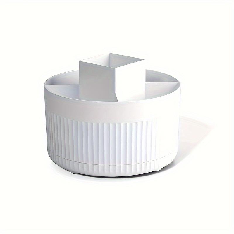 Вращающийся на 360 градусов контейнер для хранения косметики, простой дизайн, глянцевый АБС-пластик, подходит для спальни, туалетного столика, хранения в ванной комнате белый
Вращающийся на 360 градусов контейнер для хранения косметики, простой дизайн, глянцевый АБС-пластик, подходит для спальни, туалетного столика, хранения в ванной комнате белый