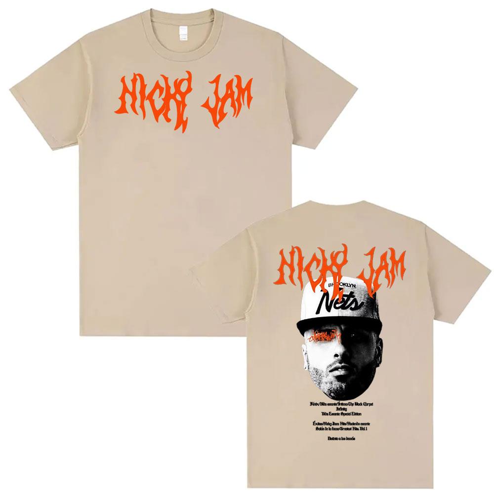 Rapper Nicky Jam Album Graphic Tshirt Men Fashion Vintage Pop Music T Shirts Unisex Gothic Classic Summer Tee Shirt 4XL
Rapper Nicky Jam Album Graphic Tshirt Men Fashion Vintage Pop Music T Shirts Unisex Gothic Classic Summer Tee Shirt 4XL