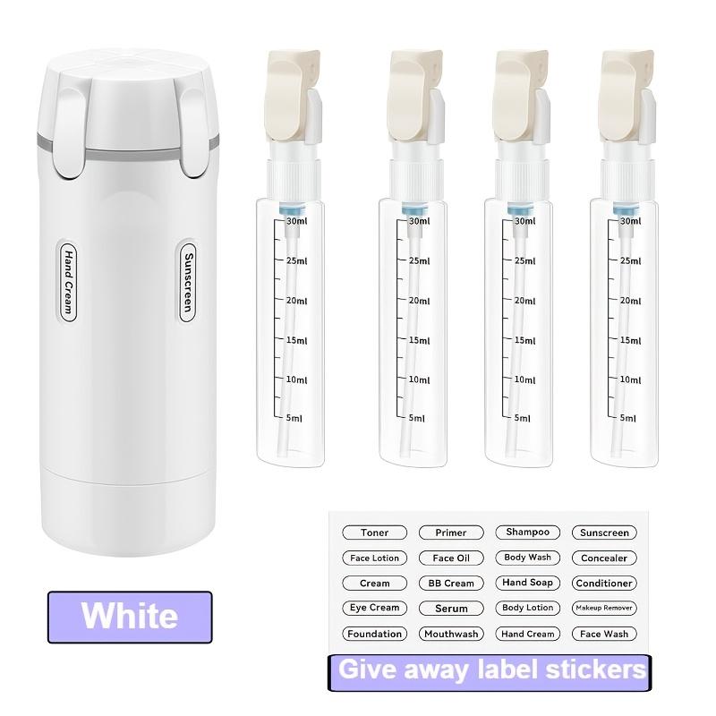 4-in-1 Leak-Proof Travel Dispenser Bottles Set Refillable Round Plastic Containers Suitable for Shampoo Conditioner Body Wash Lotion 4pcs Refillable Dispenser Set белый
4-in-1 Leak-Proof Travel Dispenser Bottles Set Refillable Round Plastic Containers Suitable for Shampoo Conditioner Body Wash Lotion 4pcs Refillable Dispenser Set белый