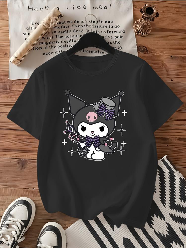 Kuromi Fashion Pattern Printed Unisex Womens Short Sleeve Casual Round Neck TShirt Cartoon Casual Cotton Top Plus Size S
Kuromi Fashion Pattern Printed Unisex Womens Short Sleeve Casual Round Neck TShirt Cartoon Casual Cotton Top Plus Size S