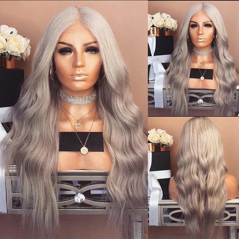 Dark Blue Long Body Wave Wig 13x4 Synthetic Lace Front Wigs for Women Pre Plucked Natural Hairline Wig Daily Use Cosplay Wig (Silver,18inches&Lace Front) серебряный
Dark Blue Long Body Wave Wig 13x4 Synthetic Lace Front Wigs for Women Pre Plucked Natural Hairline Wig Daily Use Cosplay Wig (Silver,18inches&Lace Front) серебряный