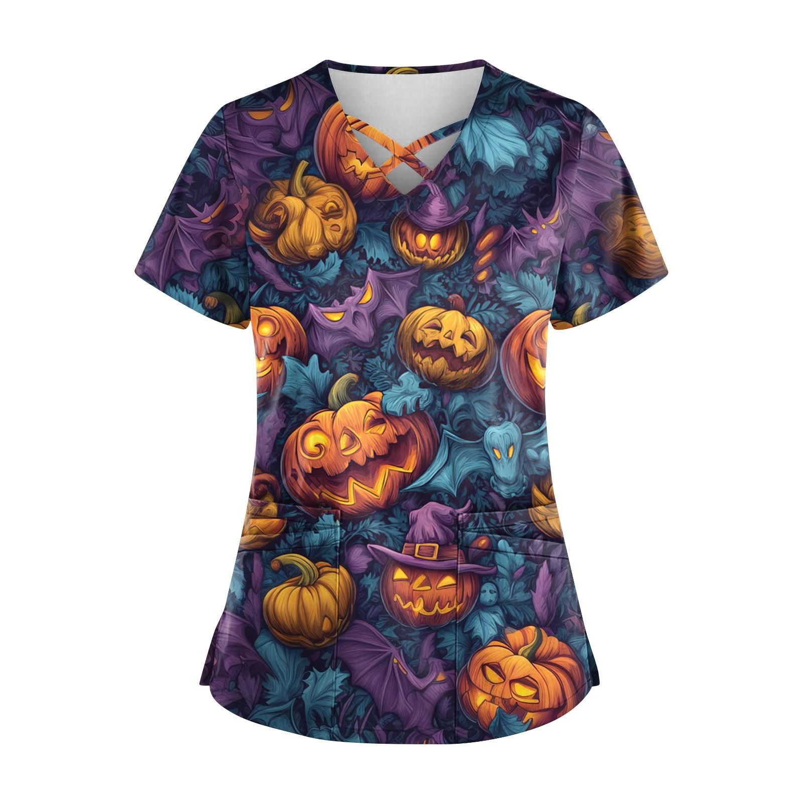 Женский топ с коротким рукавом и V-образным вырезом, принтом и карманом Dry-nurse S
Женский топ с коротким рукавом и V-образным вырезом, принтом и карманом Dry-nurse S