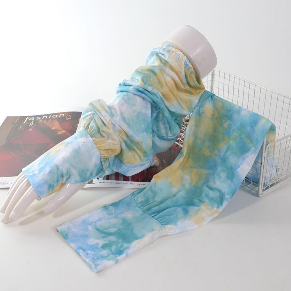 Sun Protection Sunscreen Arm Covers Ethnic Style Cycling Gloves Long Ice Silk Sleeves Women style 1
Sun Protection Sunscreen Arm Covers Ethnic Style Cycling Gloves Long Ice Silk Sleeves Women style 1