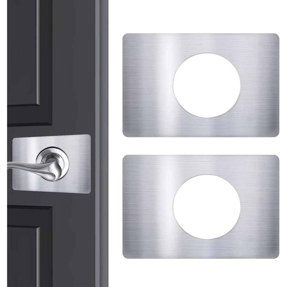 2PCS Door Lock Repair Plate Stainless Steel Circular Lock Fixing Plate Hinge Door Handle Installation Reinforcer Accessories 2PCS срібний
2PCS Door Lock Repair Plate Stainless Steel Circular Lock Fixing Plate Hinge Door Handle Installation Reinforcer Accessories 2PCS срібний