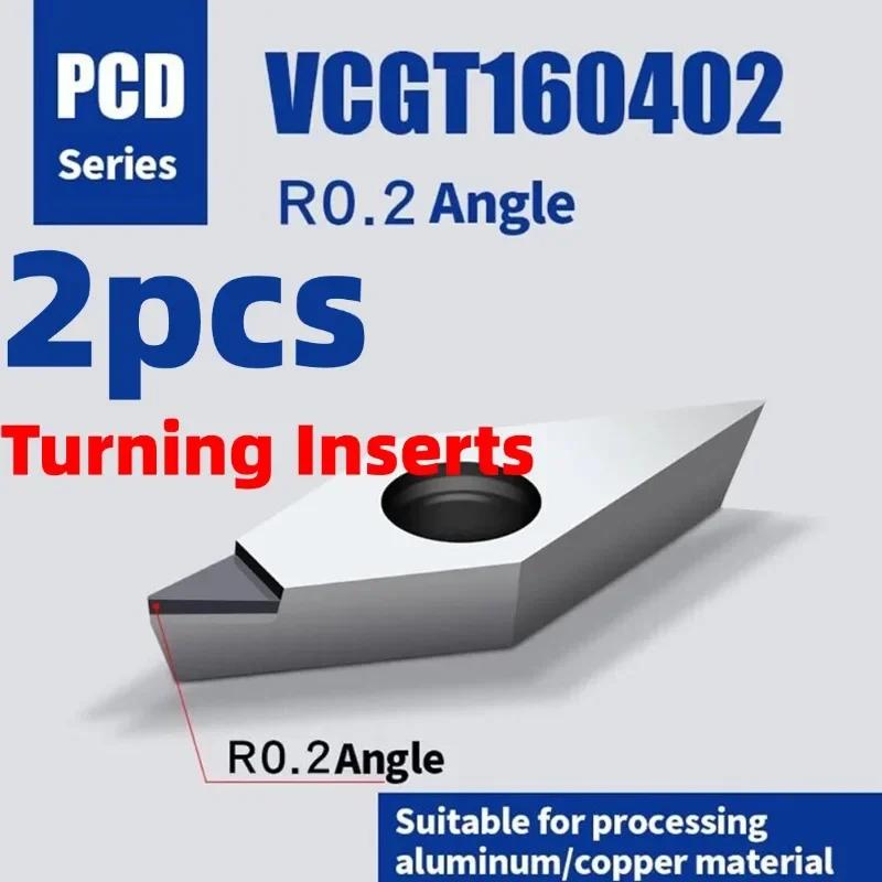 2pcs VCGT160402 PCD CNC Copper Polycrystalline Turning Inserts Set Standard Lathe Blades Aluminum Processing Tools Parts China Mainland
2pcs VCGT160402 PCD CNC Copper Polycrystalline Turning Inserts Set Standard Lathe Blades Aluminum Processing Tools Parts China Mainland