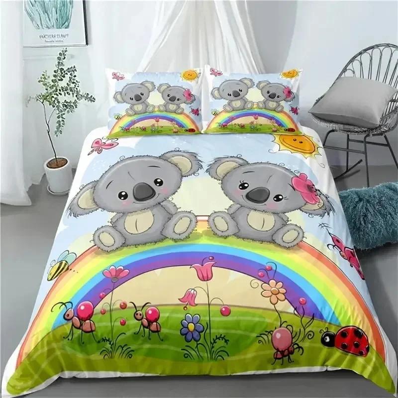 New 3D Print Cartoon Koala 3D Duvet Cover Bedding Set Comforter Linen Pillowcases Home Decor Single Double Twin King Queen 70x133cm
New 3D Print Cartoon Koala 3D Duvet Cover Bedding Set Comforter Linen Pillowcases Home Decor Single Double Twin King Queen 70x133cm