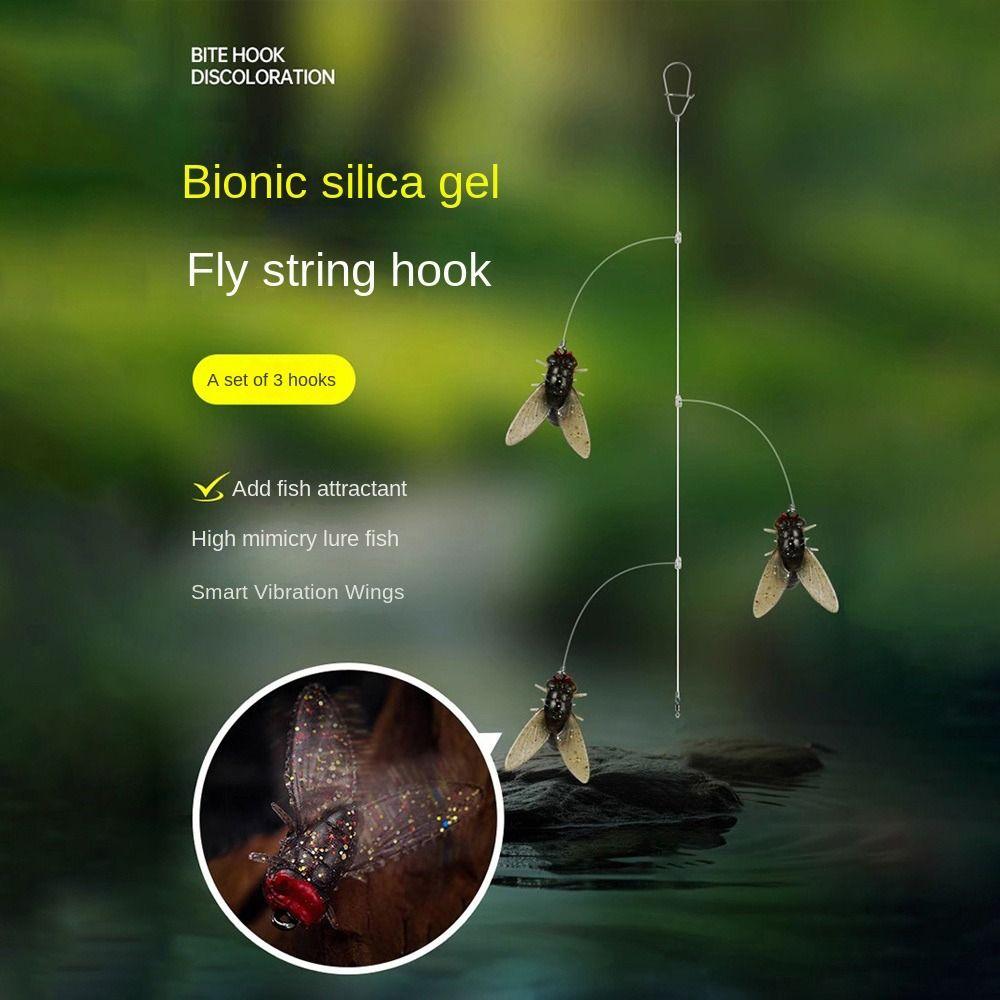 1Bag Soft Silicone Head String Hook Long Tail Soft Bait Hook 2025 fly Fish Lure Portable Black-S
1Bag Soft Silicone Head String Hook Long Tail Soft Bait Hook 2025 fly Fish Lure Portable Black-S