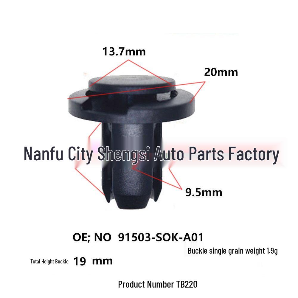 Универсальная клипса для молдинга решетки радиатора автомобиля Honda 10000 (Large)
Универсальная клипса для молдинга решетки радиатора автомобиля Honda 10000 (Large)