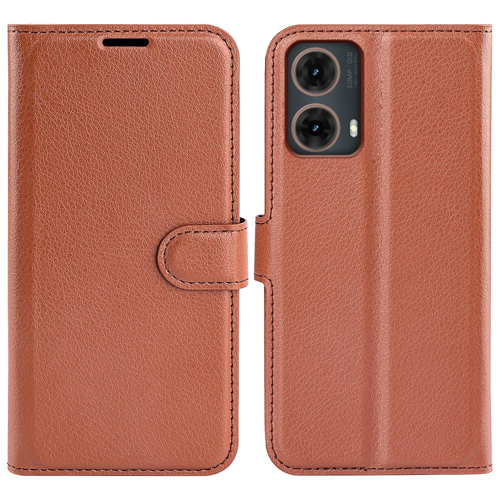 For Motorola Moto G85 5G/S50 Neo 5G Wallet Phone Case Litchi Texture Leather Flip Cover Brown
For Motorola Moto G85 5G/S50 Neo 5G Wallet Phone Case Litchi Texture Leather Flip Cover Brown