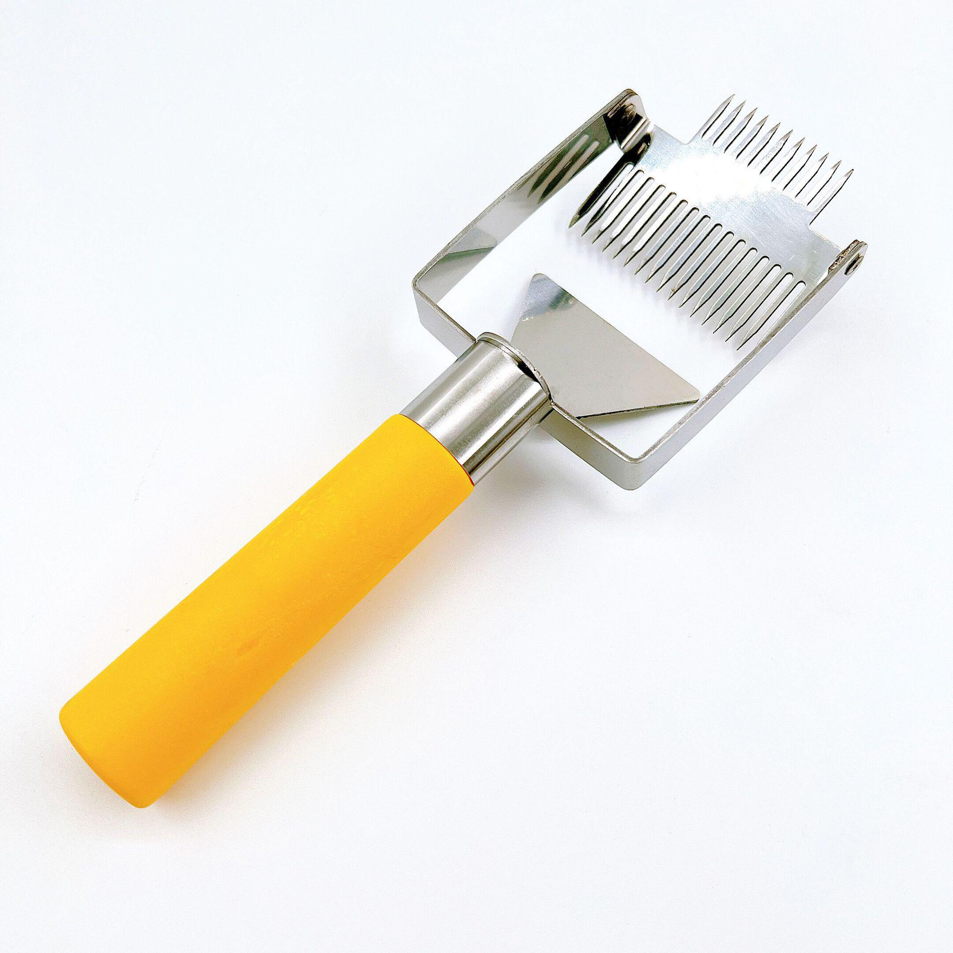 Beehive Tool: Honey Uncapping Fork & Knife Set with Comb Frame Tool and Wire Embedder for Beekeeping
Beehive Tool: Honey Uncapping Fork & Knife Set with Comb Frame Tool and Wire Embedder for Beekeeping