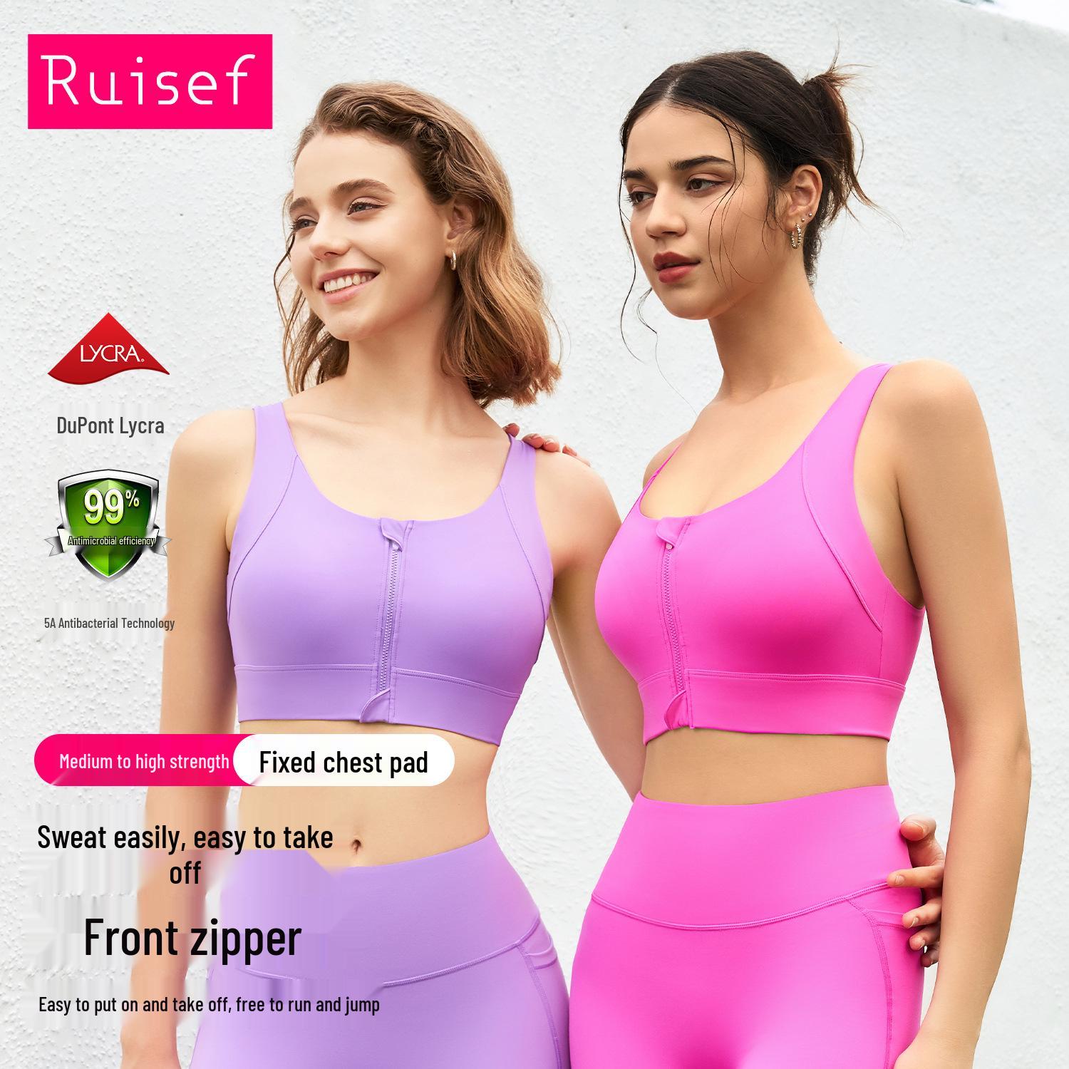 Lycra Front Zip Women s High Impact Sports Bra - Shockproof, Integrated Cups, Summer Yoga Wear Vest XL
Lycra Front Zip Women s High Impact Sports Bra - Shockproof, Integrated Cups, Summer Yoga Wear Vest XL