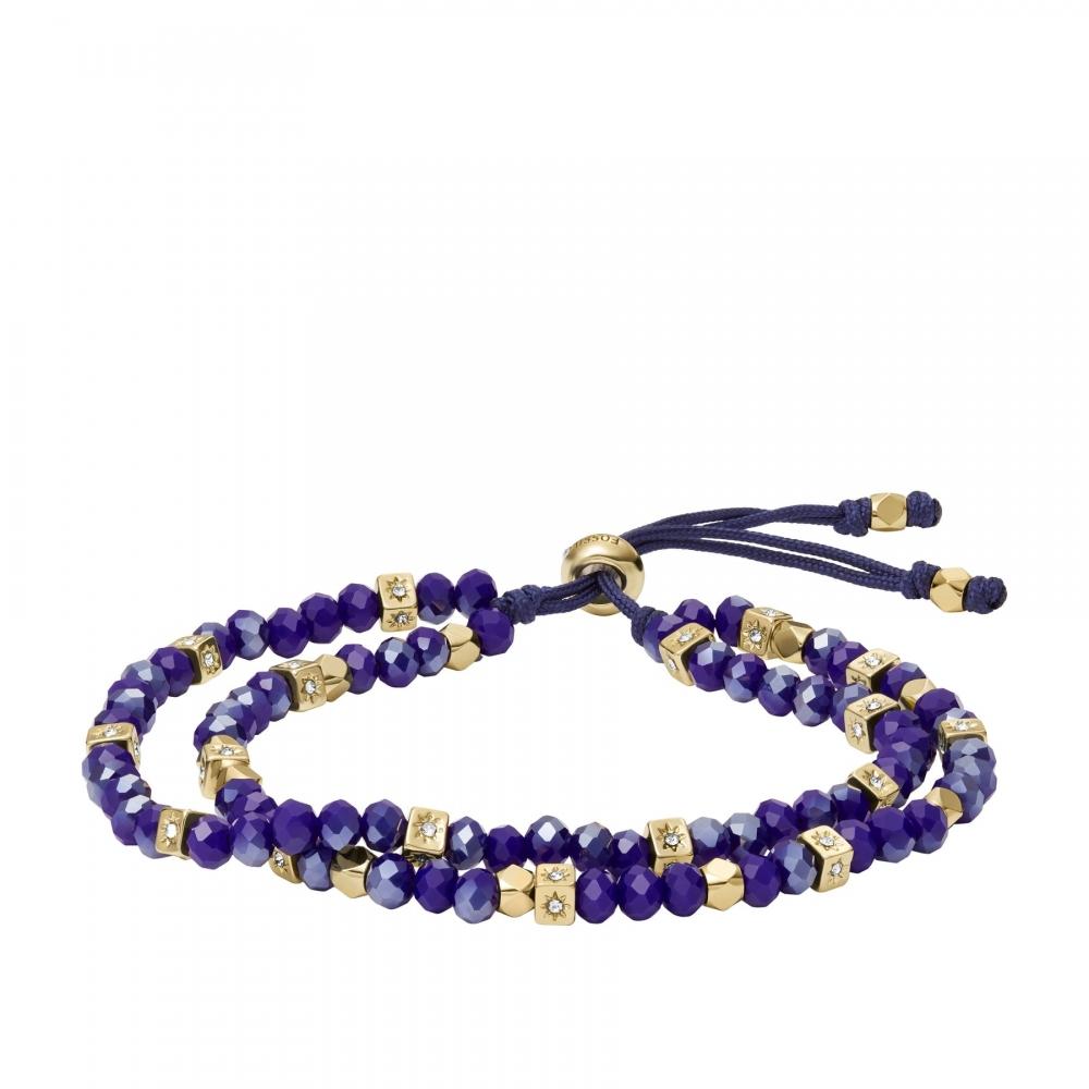 Женский браслет Fossil темно-синий со стеклянными бусинами
Женский браслет Fossil темно-синий со стеклянными бусинами