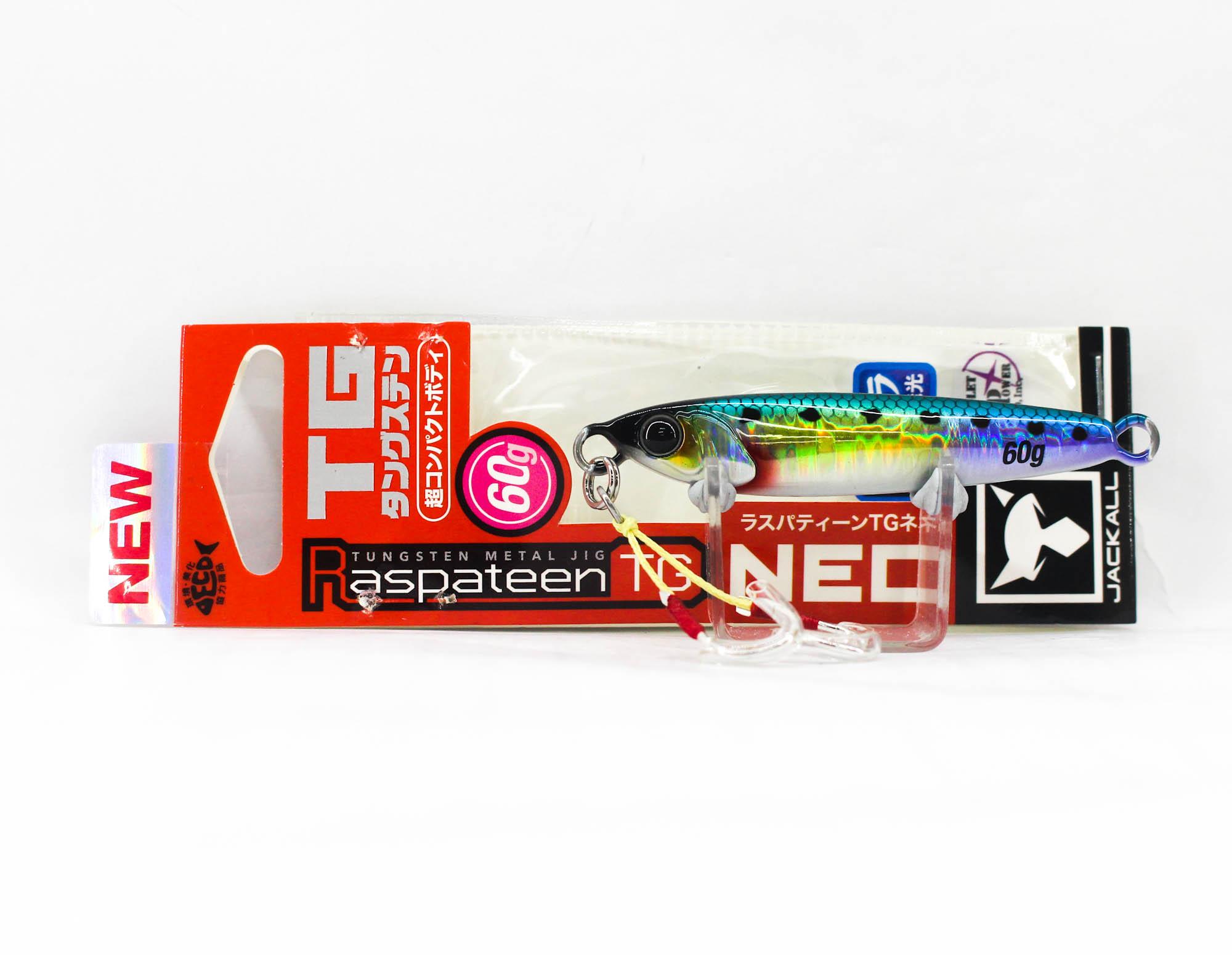 Jackall Metal Jig Raspateen TG Tungsten Neo 60 grams UV Iwashi HL (8531)
Jackall Metal Jig Raspateen TG Tungsten Neo 60 grams UV Iwashi HL (8531)