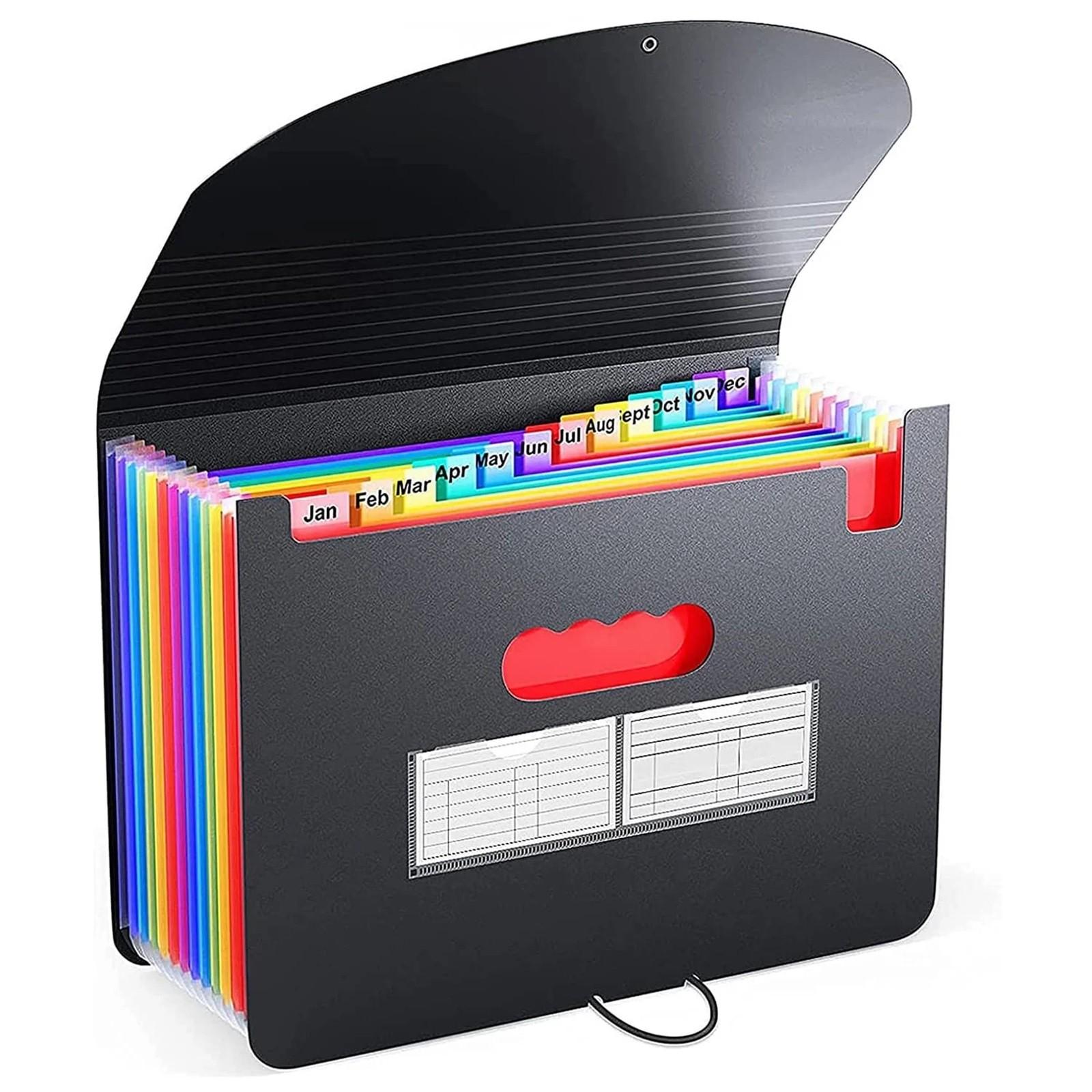 Expandable File Organizer with 13 Pockets, A4 Letter Size, Rainbow Accordion Document Folder for Home Office School
Expandable File Organizer with 13 Pockets, A4 Letter Size, Rainbow Accordion Document Folder for Home Office School