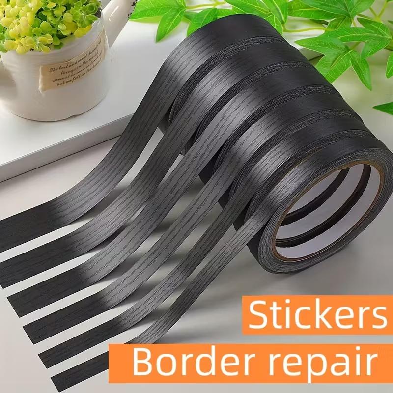 1PC 10M Matte Black Wood Grain Edge Trim Tape - Self-Adhesive Peel & Stick Furniture Tape, Waterproof Border, Easy Installation 1.5cm
1PC 10M Matte Black Wood Grain Edge Trim Tape - Self-Adhesive Peel & Stick Furniture Tape, Waterproof Border, Easy Installation 1.5cm