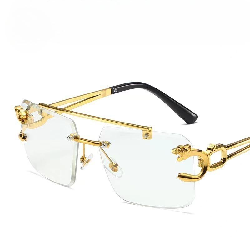 European and American Boxless Double Beam Leopard Head Sunglasses, Fashionable Sun Protection and Sunshade Glasses прозорий
European and American Boxless Double Beam Leopard Head Sunglasses, Fashionable Sun Protection and Sunshade Glasses прозорий