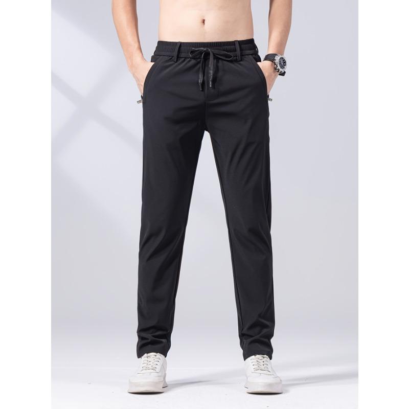 Spring Summer Men s Slim Drawstring Pants Casual Quick Dry Straight Leg Trousers Zipper Pockets M чорний
Spring Summer Men s Slim Drawstring Pants Casual Quick Dry Straight Leg Trousers Zipper Pockets M чорний
