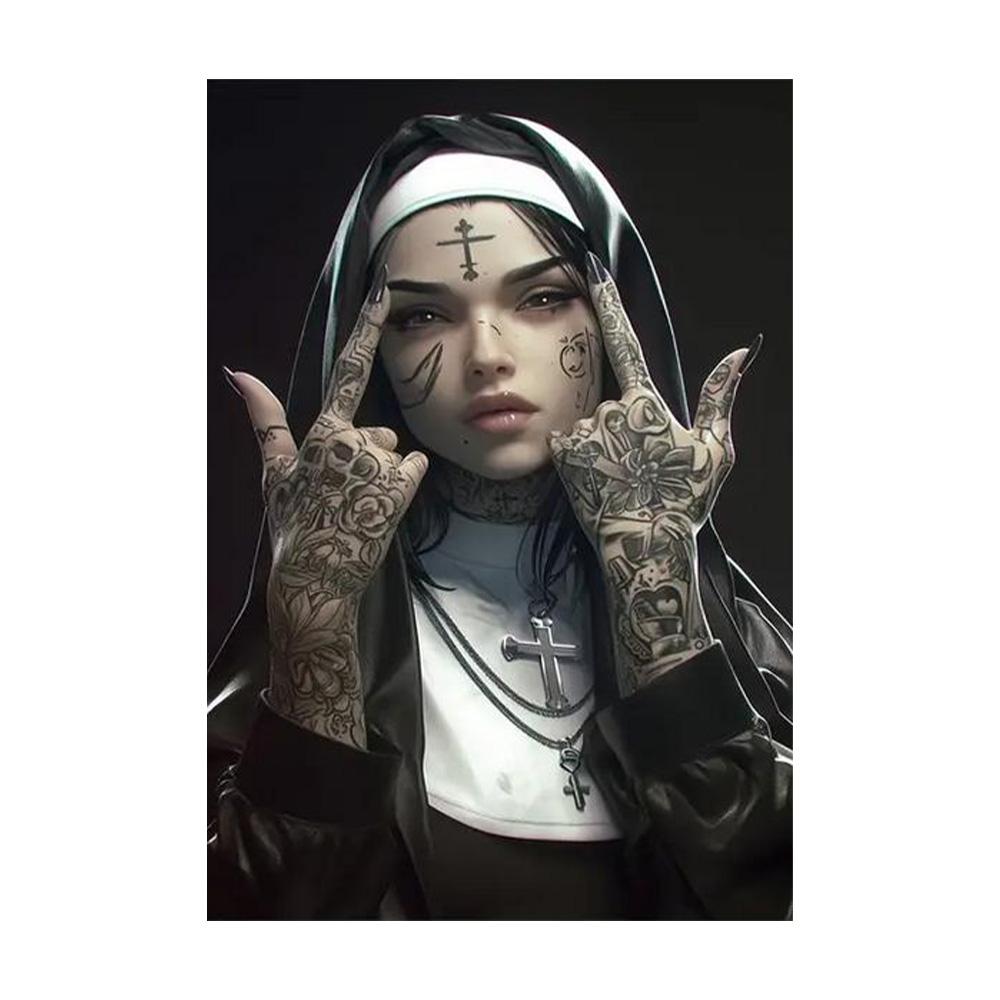 Сексуальна Тату Машинка Монахиня Постер Друк Християнська Куряща Монахиня Полотно Картина Вітальня Фон Стіна Домашній Декор 30x40cm
Сексуальна Тату Машинка Монахиня Постер Друк Християнська Куряща Монахиня Полотно Картина Вітальня Фон Стіна Домашній Декор 30x40cm