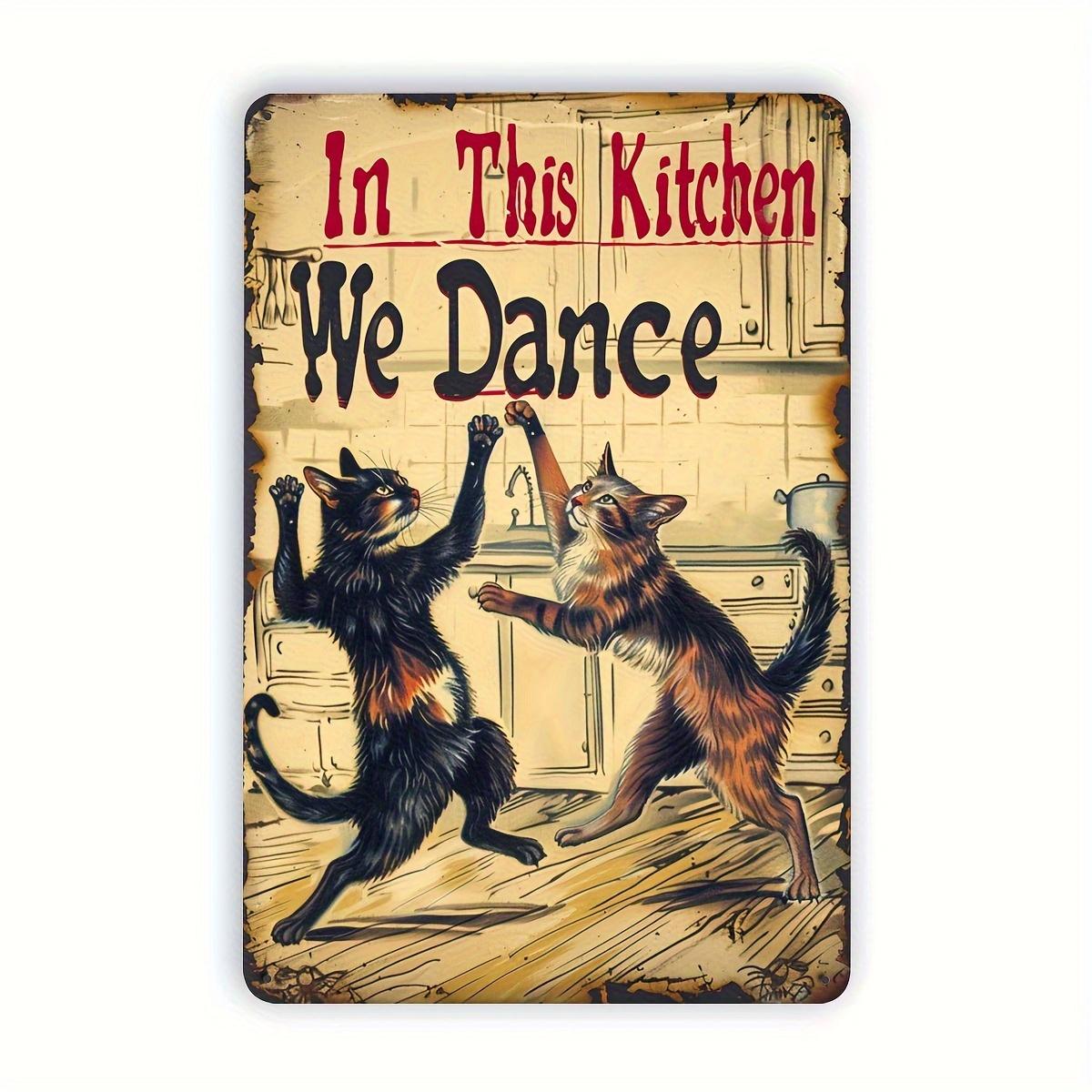 Vintage Dancing Cats Metal Tin Sign - Fun Wall Art for Kitchen, Bar, Cafe & Garage Decor | Durable Iron, Easy to Hang | 8X12 Inc 20x30cm(7.8x11.8inch)
Vintage Dancing Cats Metal Tin Sign - Fun Wall Art for Kitchen, Bar, Cafe & Garage Decor | Durable Iron, Easy to Hang | 8X12 Inc 20x30cm(7.8x11.8inch)