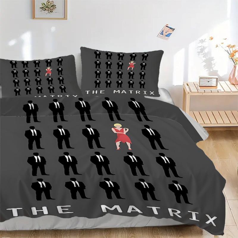 3pcs Matrix movie poster Duvet Cover Set (1 Duvet Cover + 2 Pillowcases, No Core) - Comfortable, And Breathable Bedroom Decoration yy251104090 135x200cm
3pcs Matrix movie poster Duvet Cover Set (1 Duvet Cover + 2 Pillowcases, No Core) - Comfortable, And Breathable Bedroom Decoration yy251104090 135x200cm