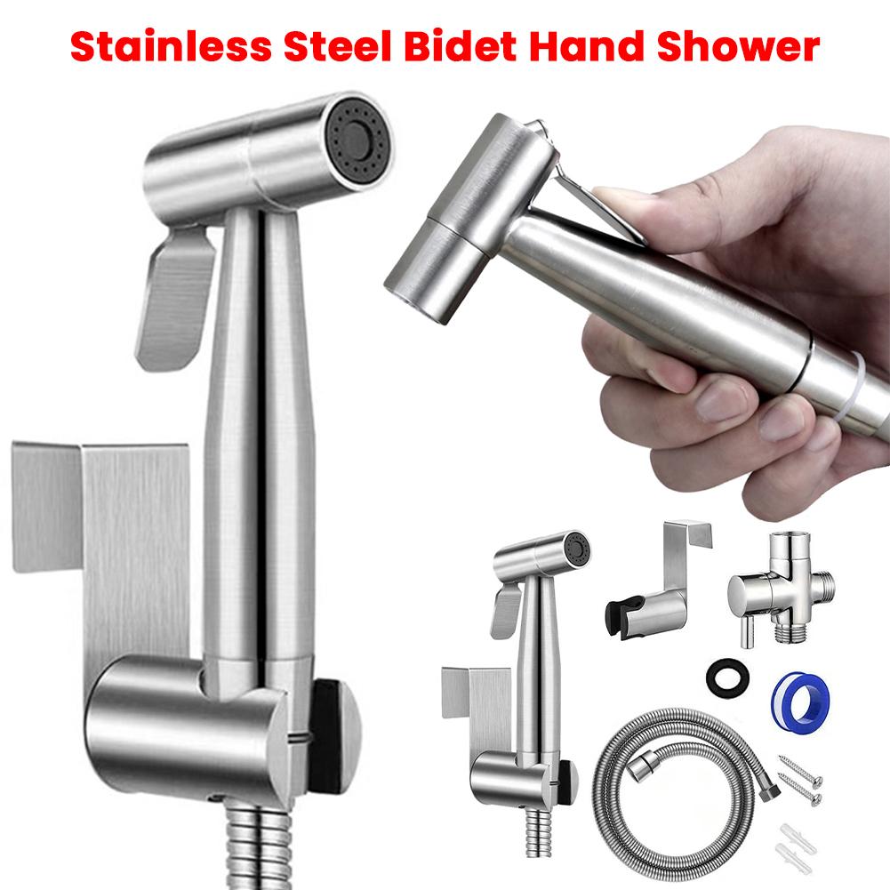 Ручний душ-біде з нержавіючої сталі з 2-ходовим перемикачем та шлангом, тримач для ручного душу, змішувач-розпилювач для біде-туалету, душ China Mainland
Ручний душ-біде з нержавіючої сталі з 2-ходовим перемикачем та шлангом, тримач для ручного душу, змішувач-розпилювач для біде-туалету, душ China Mainland