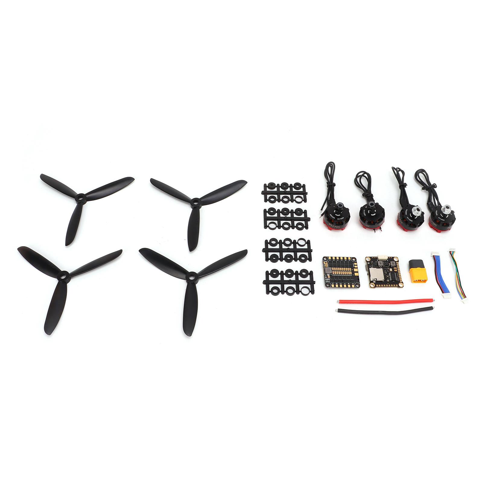 2205 2300KV Motor 30A 4 in 1 ESC F4V3 Flight Control 5045 Propeller Kit for FPV Drone
2205 2300KV Motor 30A 4 in 1 ESC F4V3 Flight Control 5045 Propeller Kit for FPV Drone