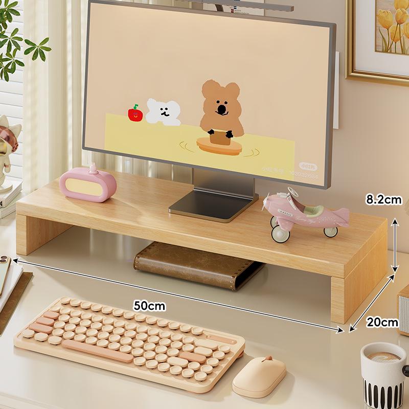 Girls Solid Wood Monitor Stand with Storage Shelf for Workstations
Girls Solid Wood Monitor Stand with Storage Shelf for Workstations