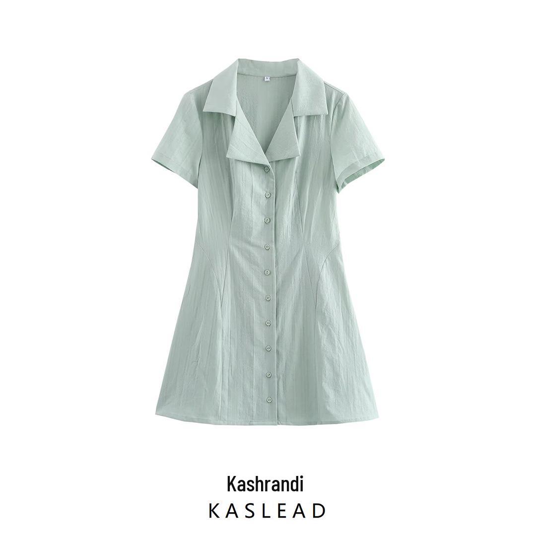 2025 Spring Women s Fashion: Simple Textured Turn-Down Collar Dress in European & American Style Medium
2025 Spring Women s Fashion: Simple Textured Turn-Down Collar Dress in European & American Style Medium